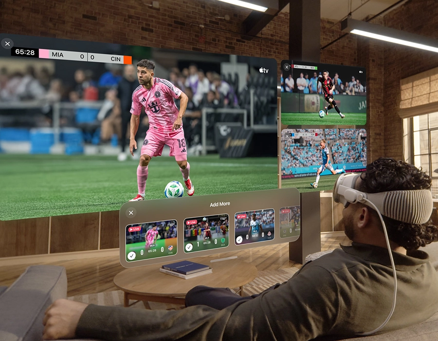 Apple Vision Pro M5 - демонстрація власного кінотеатру