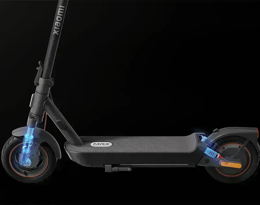 Передня і задня підвіски Xiaomi Electric Scooter 5 Max для комфорту на різних дорогах