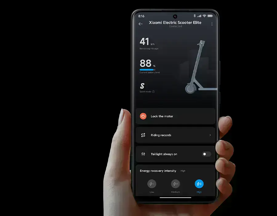 Интерфейс приложения Xiaomi
