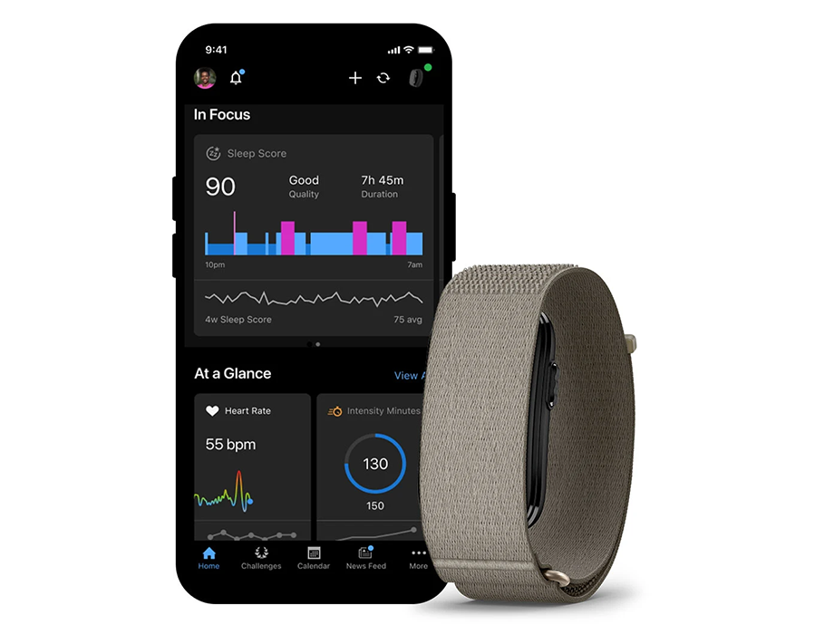 Фитнес-трекер Garmin CIRQA Smart Band [S-M] - Black (010-04675-10)