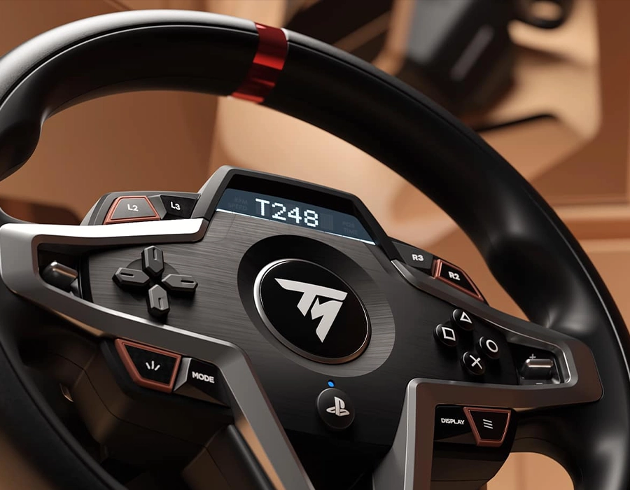  Кермо Thrustmaster T248 - вбудований дисплей з телеметрією для перегонів