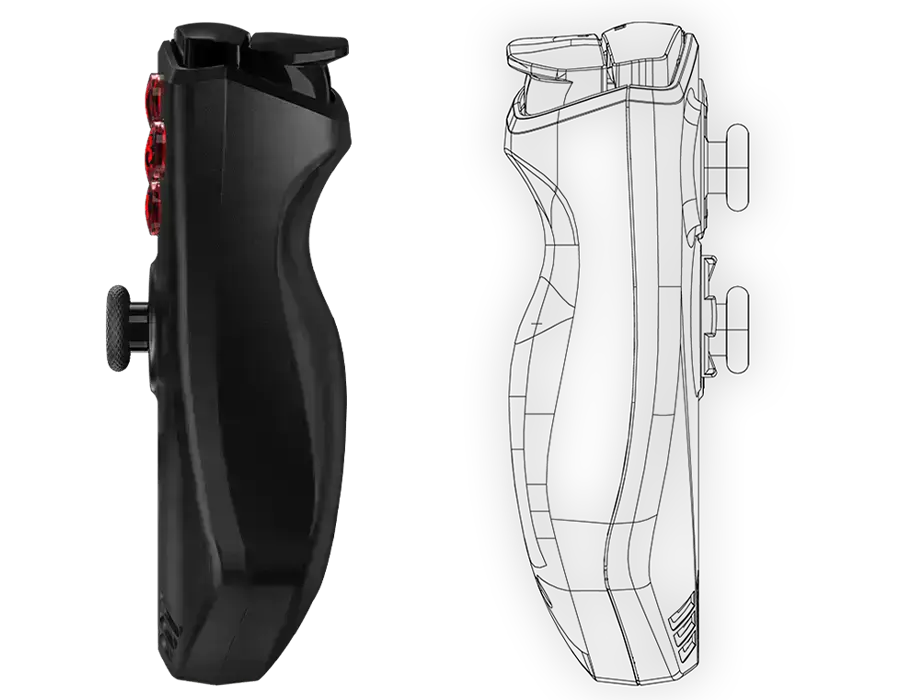 Дизайн MSI Claw 7 AI+ A2VM з урахуванням анатомії руки користувача для комфортного утримання під час гри