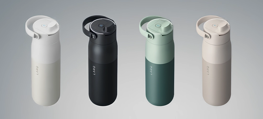 Розумна пляшка для води з функцією очищення LARQ Bottle PureVis 2 - 34 oz/1000ml with Essential Bottle Filter - Obsidian Black