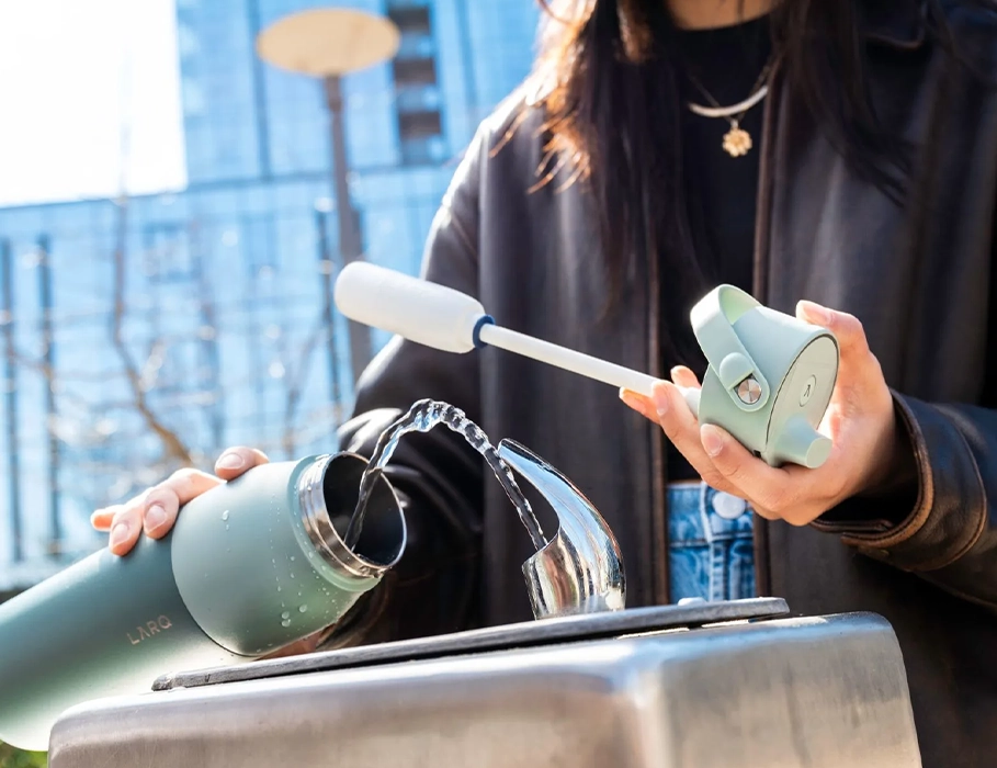 Розумна пляшка для води з функцією очищення LARQ Bottle PureVis 2 - 34 oz/1000ml with Essential Bottle Filter - Obsidian Black