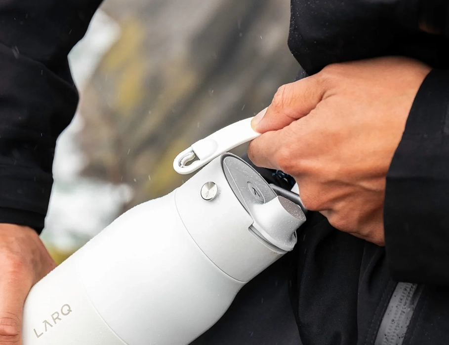 Розумна пляшка для води з функцією очищення LARQ Bottle PureVis 2 - 34 oz/1000ml with Essential Bottle Filter - Obsidian Black