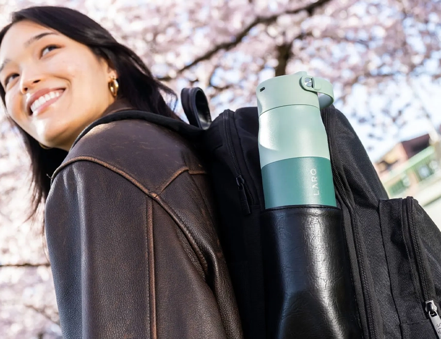 Розумна пляшка для води з функцією очищення LARQ Bottle PureVis 2 - 34 oz/1000ml with Essential Bottle Filter - Obsidian Black