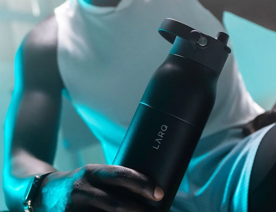 Розумна пляшка для води з функцією очищення LARQ Bottle PureVis 2 - 34 oz/1000ml with Essential Bottle Filter - Obsidian Black