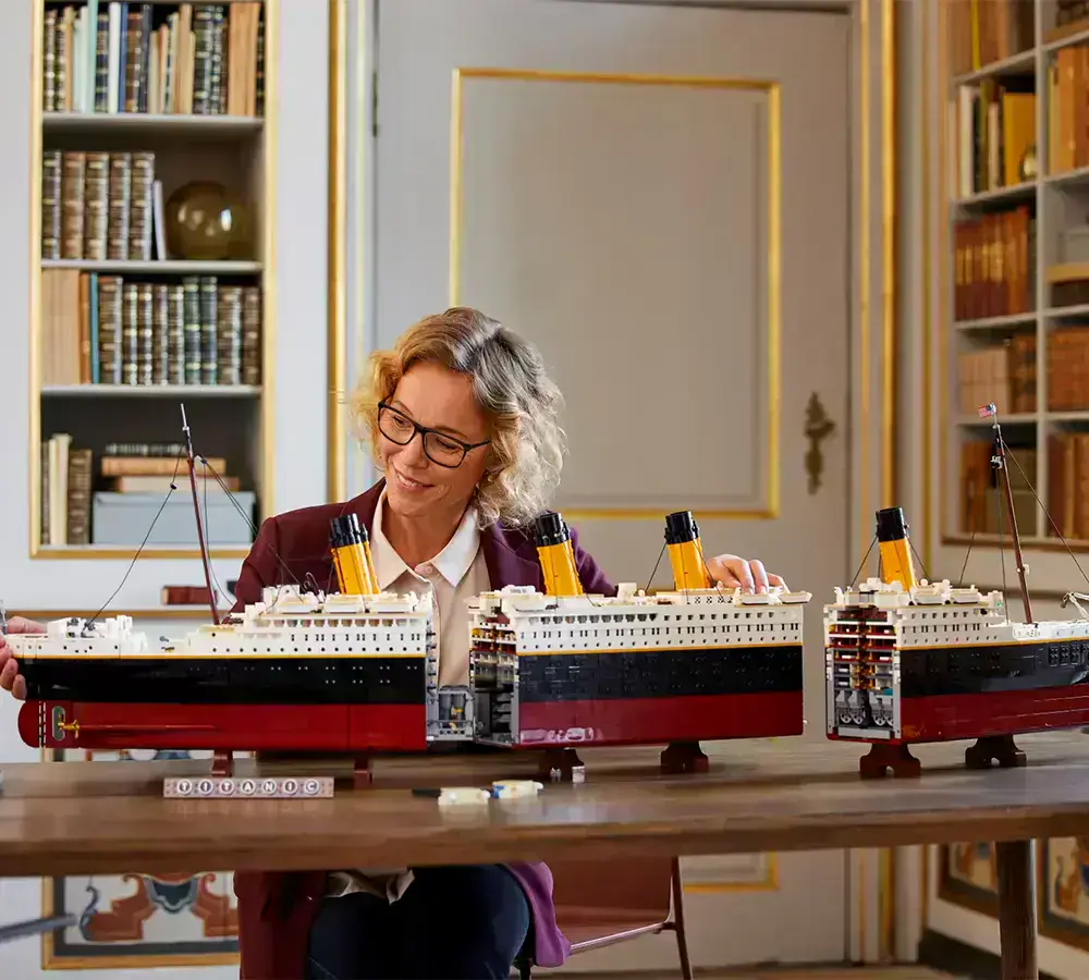 Конструктор lego Титаник разбивается на 3 части