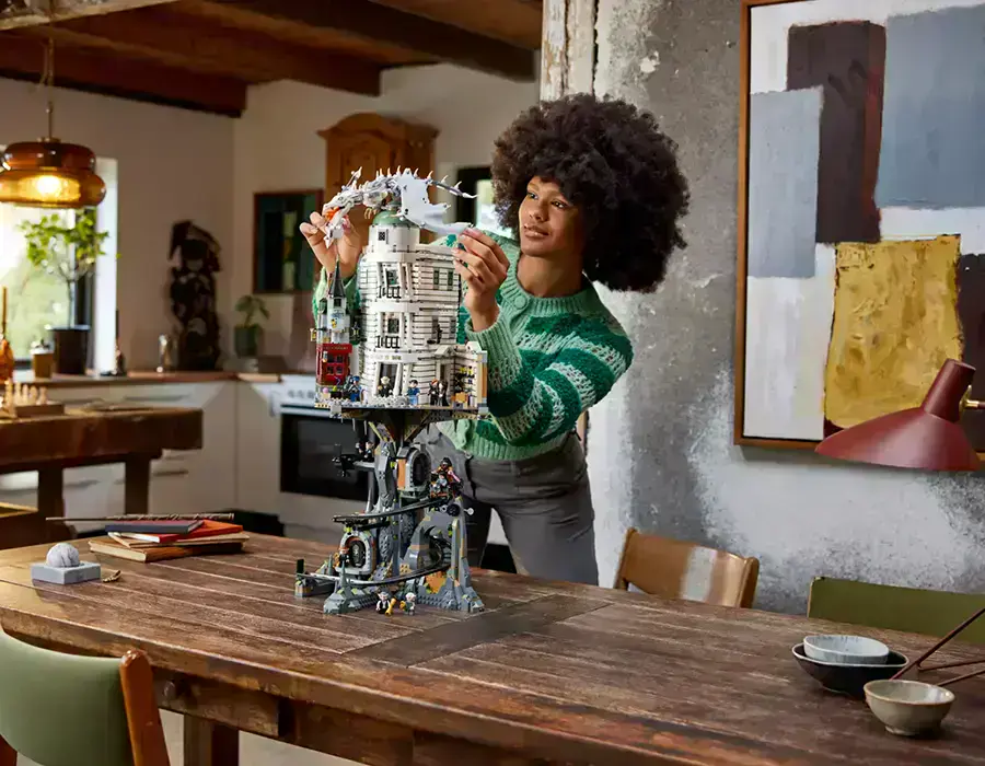 LEGO Harry Potter Gringotts Bank - схема побудови спіралеподібної доріжки