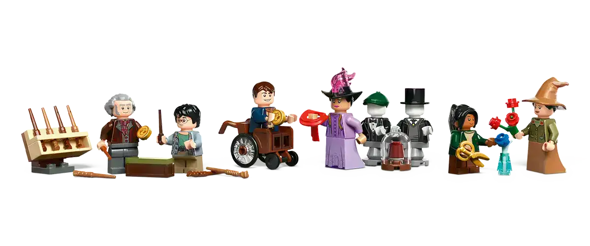 LEGO набір 76439 – внутрішній інтер’єр крамниць, чарівні аксесуари та полички з паличками