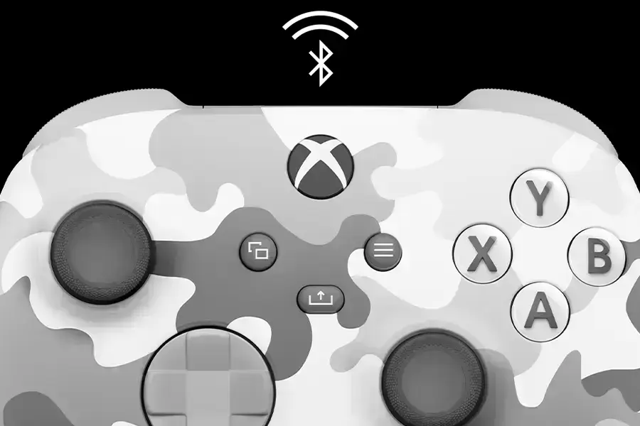 Підключення гарнітури до Xbox Arctic Camo Special Edition через роз’єм 3,5 мм