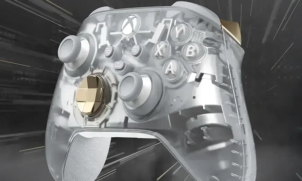 Бездротовий геймпад Xbox Ghost Cipher Special Edition з прозорим дизайном і металевими акцентами