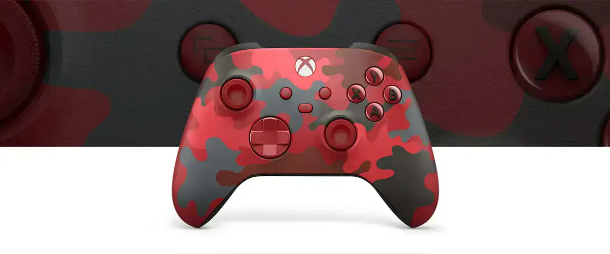 Бездротовий контролер Xbox Daystrike Camo Special Edition з червоним, сірим і чорним камуфляжем