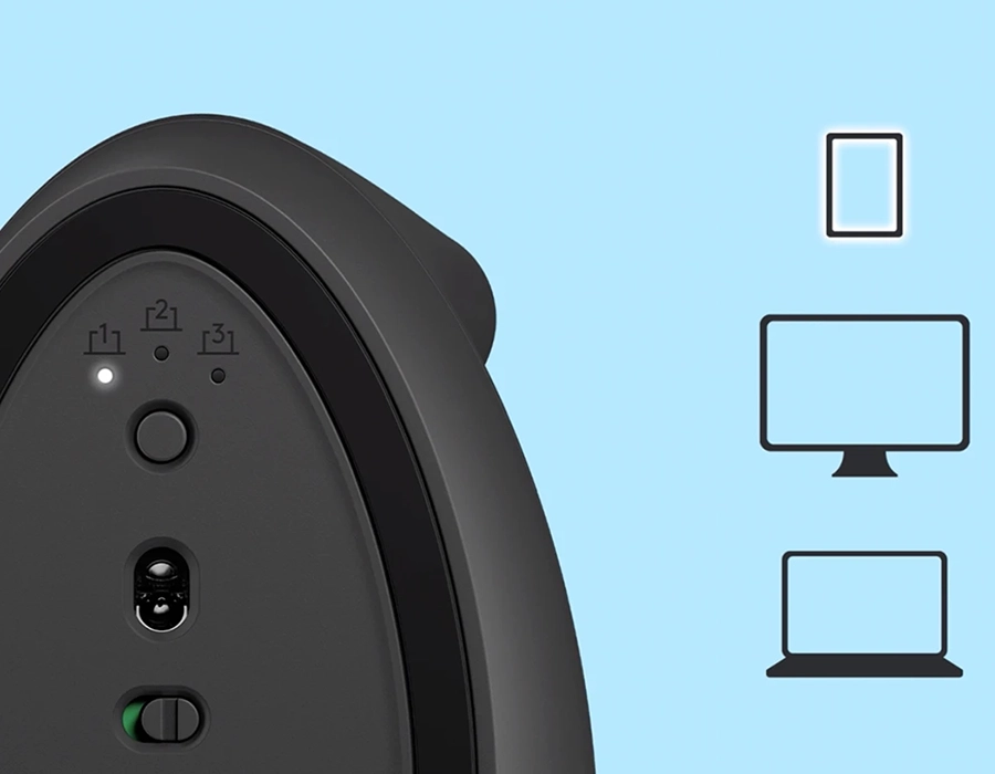 Миша Logitech Lift Vertical Ergonomic Mouse - Graphite (910-006473)