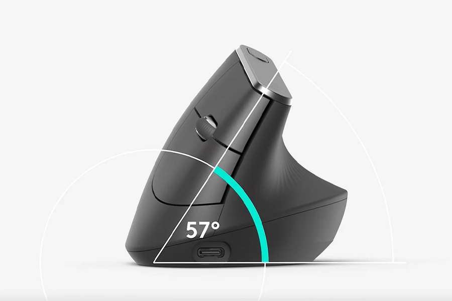 Мышь Logitech MX Vertical с углом наклона 57 градусов