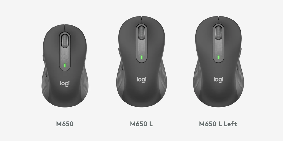 Миша Logitech Signature M650 L LEFT Wireless Mouse - Graphite (910-006239)