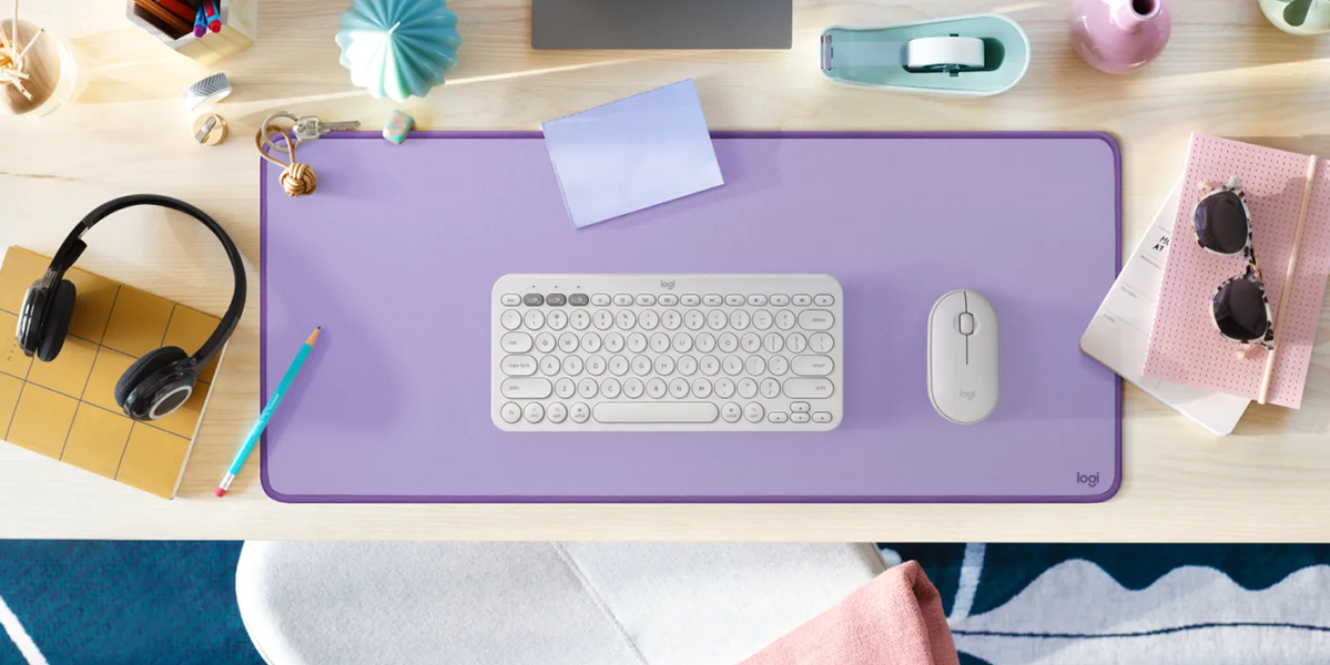 Килимок для мишi LOGITECH Studio Series Desk Mat - Mid Grey (956-000052)