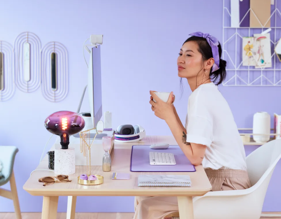 Килимок для мишi LOGITECH Studio Series Desk Mat - Mid Grey (956-000052)