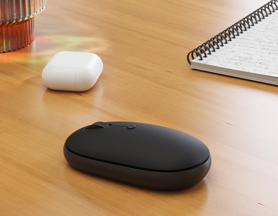 Satechi OntheGo Bluetooth Mouse — стильный минималистичный дизайн с мягкой поверхностью
