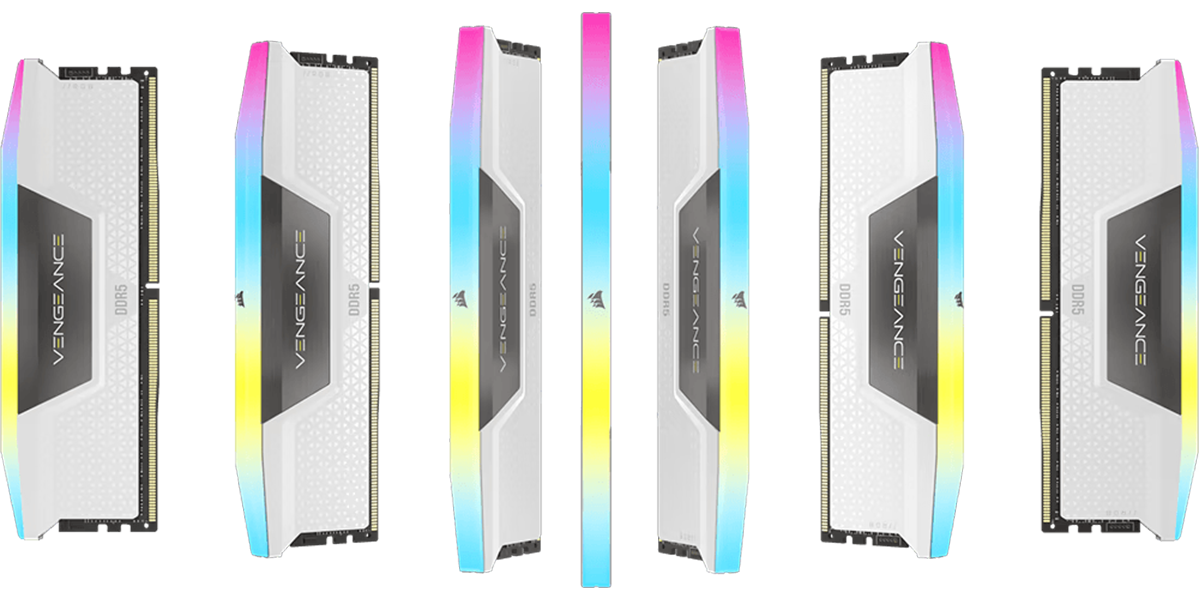 Оперативна пам'ять Corsair Vengeance RGB DDR5 32GB 2×16GB 6000 MHz CL32 (CMH32GX5M2B6000C32)