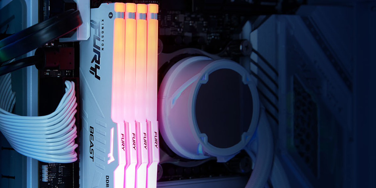 Оперативна пам'ять Kingston FURY Beast RGB DDR5 32GB 2×16GB 6000 MHz CL30 (KF560C30BBAK2-32)