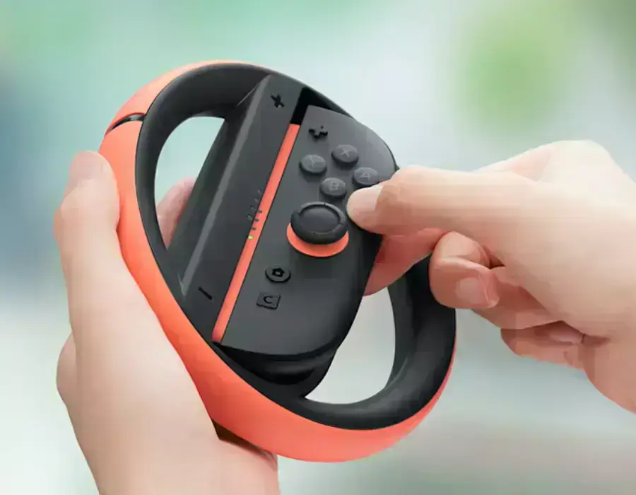 Руль для контроллера Nintendo Joy-Con 2, подключение Joy-Con к аксессуару