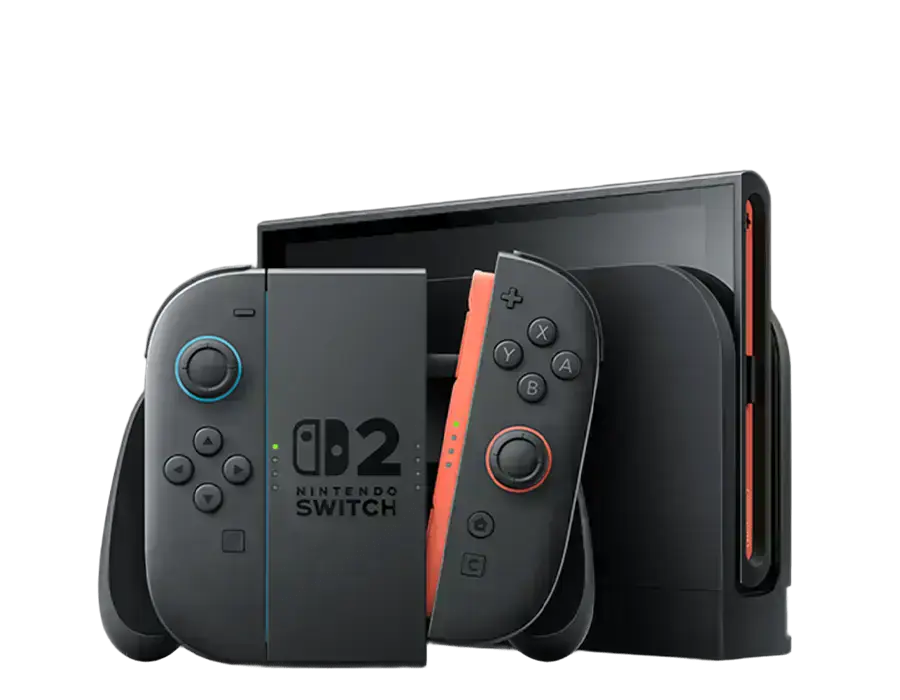 Nintendo Switch 2 підключений до телевізора через док-станцію