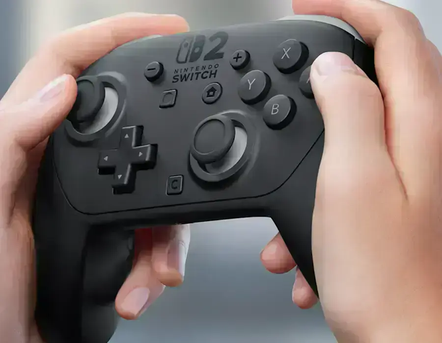 Професійний контролер Nintendo Switch 2 Pro, зображення контролера з передньої частини