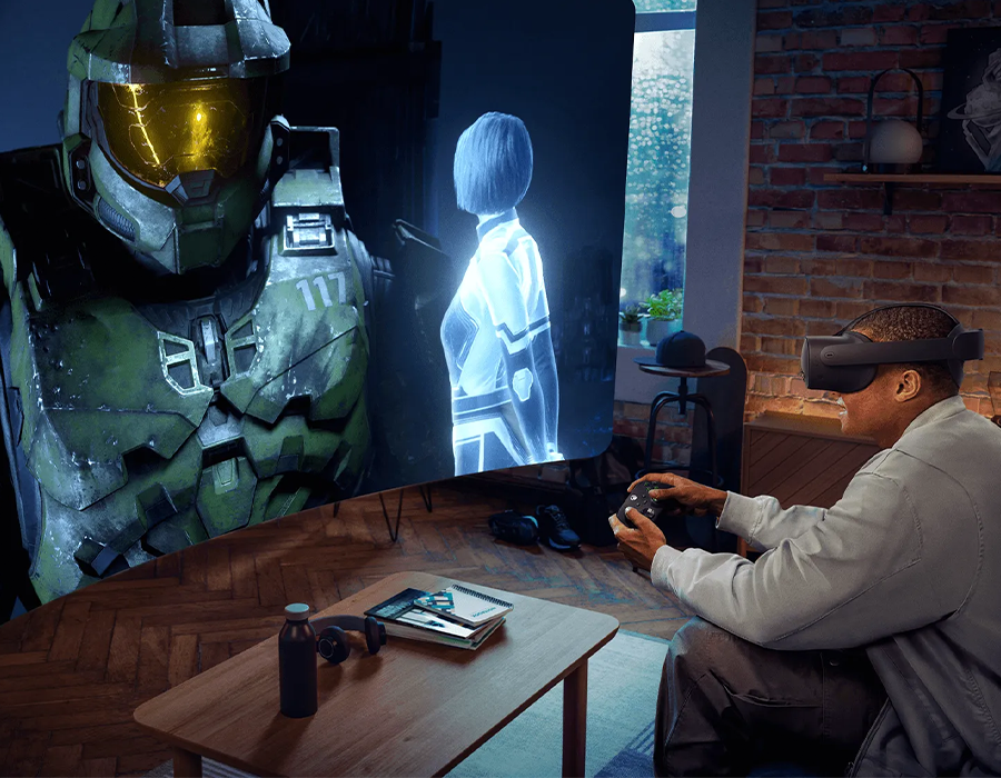 Геймерський досвід з великим віртуальним екраном у Meta Quest 3S Xbox Edition
