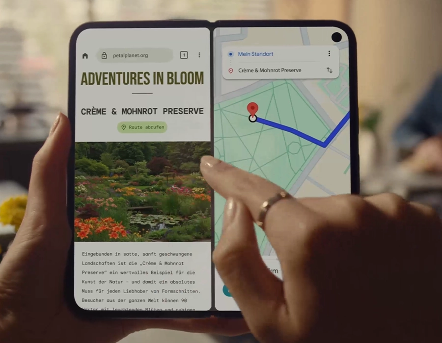 Google Pixel 10 Pro Fold з розділеним екраном для багатозадачності
