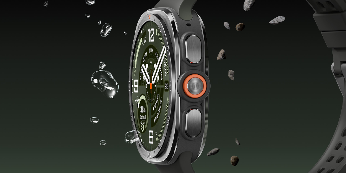 Смарт-годинник Samsung Galaxy Watch Ultra2 Titanium Grey 47mm LTE with Black Marine Band - S/M/L (SM-L715FZKA)