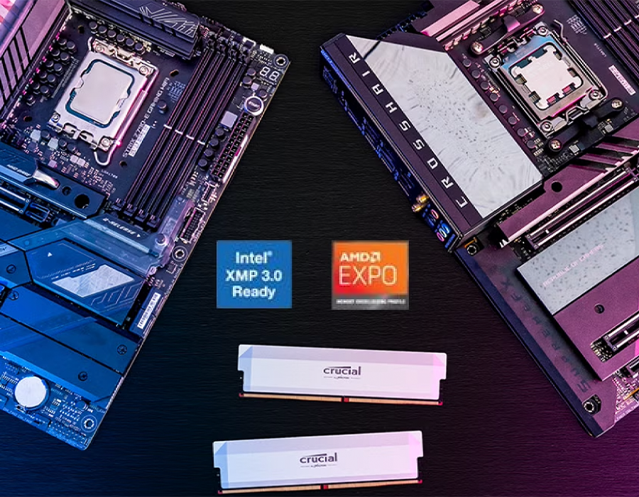 Оперативная память Crucial Pro DDR5 32GB 2×16GB 6000 MHz CL36 (CP2K16G60C36U5B)