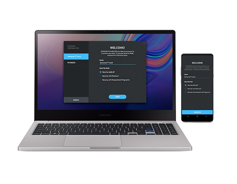 SSD накопичувач Samsung T7 Touch 2TB - Black (MU-PC2T0K/WW)