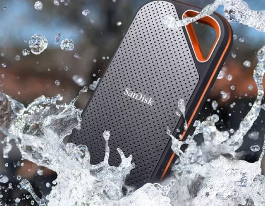 SanDisk Extreme PRO Portable SSD V2 – вигляд корпусу з алюмінієвим радіатором