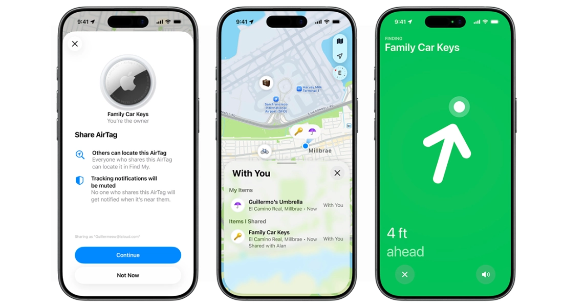 Трекер Apple AirTag 2nd generation - 4 pack (MFEA4)