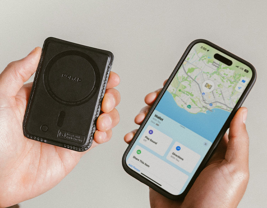 Гаманець для карток Nomad Horween Leather Mag Wallet with Apple Find My - Black (NM014469858)