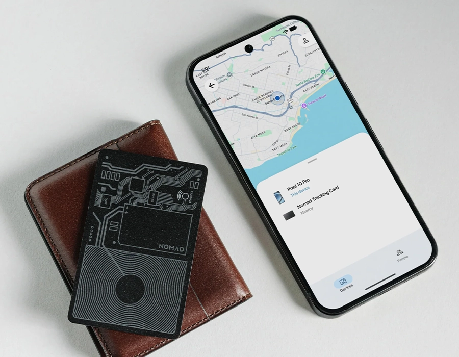 Трекер-картка Nomad Tracking Card Air with Google Find Hub [7 Months Battery Life] - Black (NM011512858)