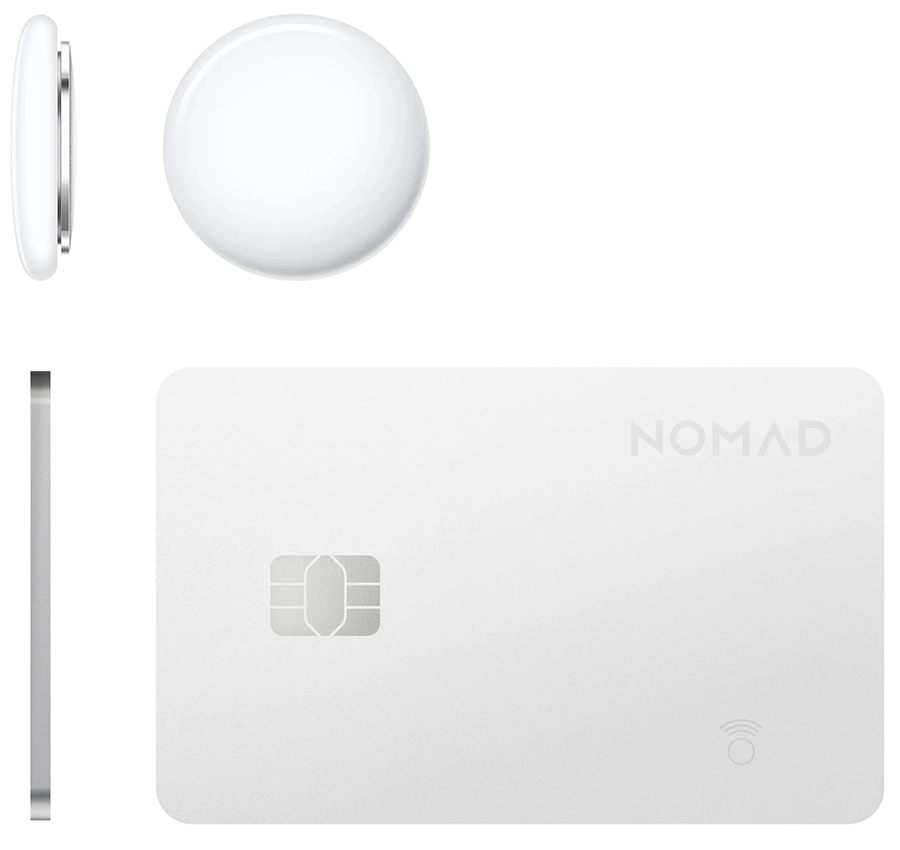 Трекер-картка Nomad Tracking Card Pro with Apple Find My [16 Months Battery Life] - White (NM011093858)