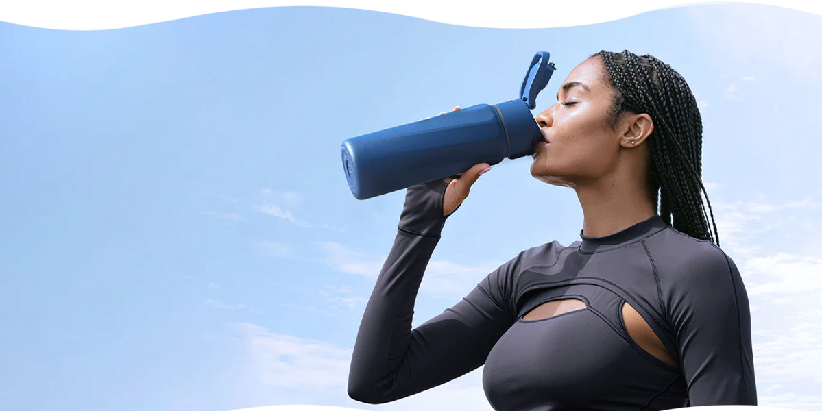 Умная бутылка для воды WaterH BOOST 32oz/946ml - White (B003WT)