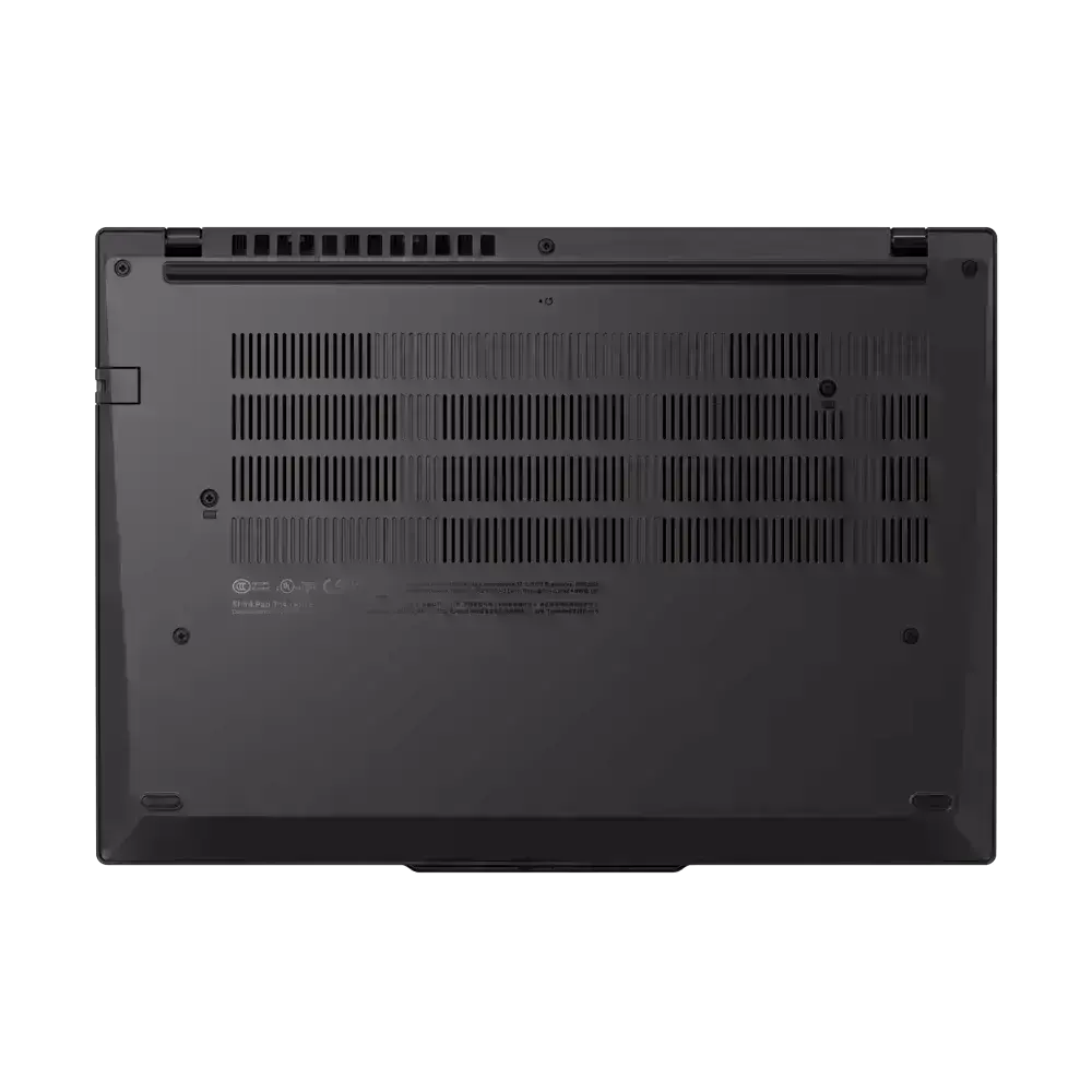 Ноутбук Lenovo ThinkPad T14 Gen 5 с подсвеченной клавиатурой и вентиляционными отверстиями для охлаждения