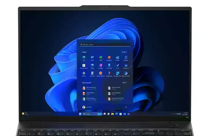 Дисплей ноутбука Lenovo ThinkPad E16 Gen 2 с высокой разрешающей способностью для бизнес-приложений.