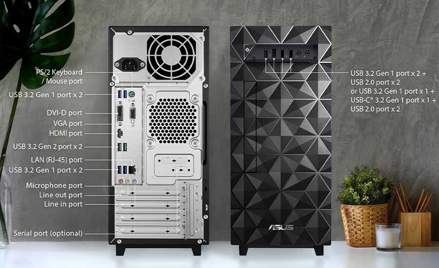 Системный блок ASUS U500MA AMD Ryzen 3 5300G 8GB/256GB (90PF02F2-M08610)