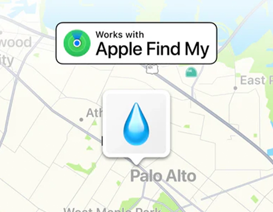 Функція Apple Find My для пошуку пляшки HidrateSpark PRO 2