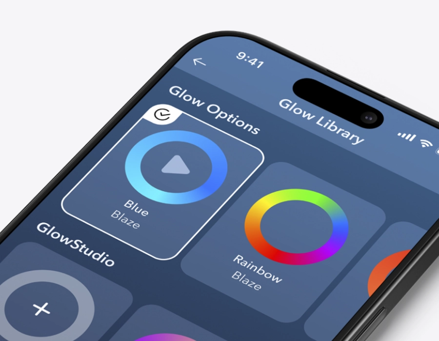 HidrateSpark PRO 2 з увімкненим підсвічуванням для нагадування про пиття