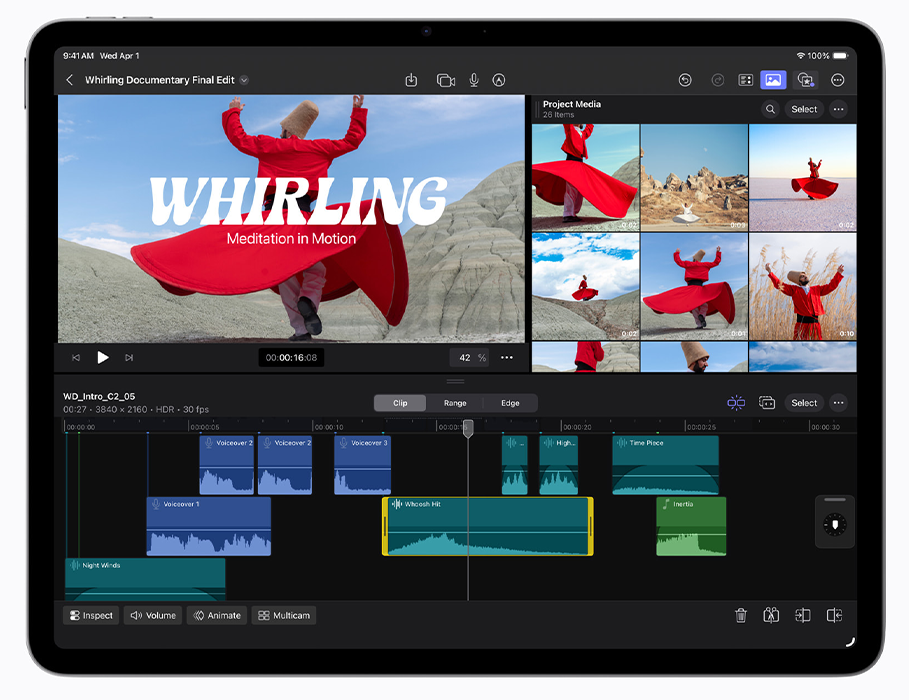 Планшет Apple iPad Air 13'' M4 2026 Wi-Fi 1TB Space Gray