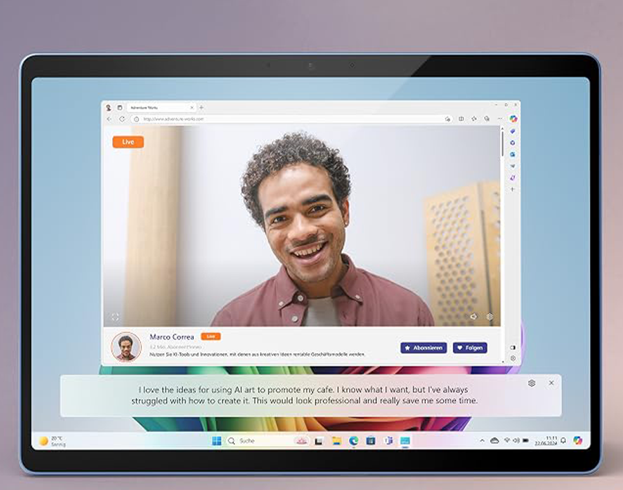 Планшет Microsoft Surface Pro 11 Copilot+ PC 13