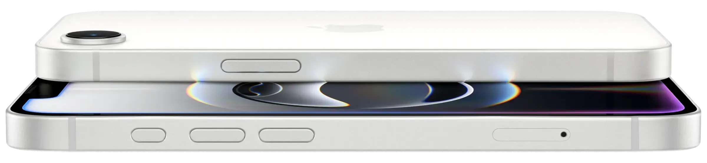 iPhone 16e в чорному кольорі на фоні, що підкреслює елегантність дизайну