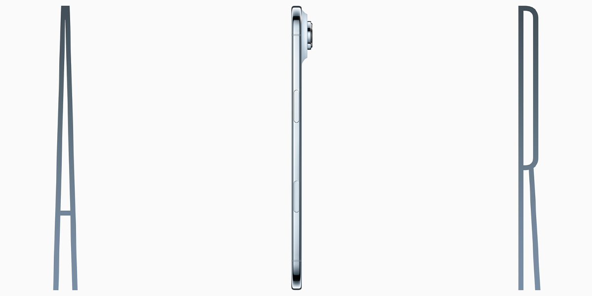 iPhone Air боком на білому фоні