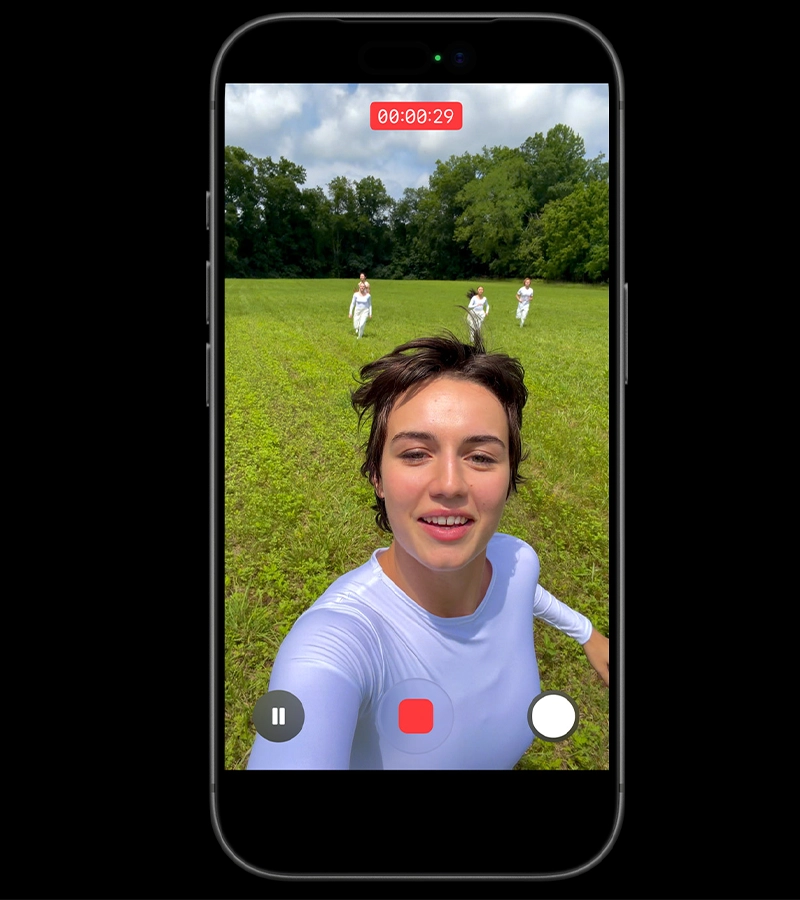 iPhone 17 Pro — съёмка ультрастабилизированного видео в формате 4K 60fps