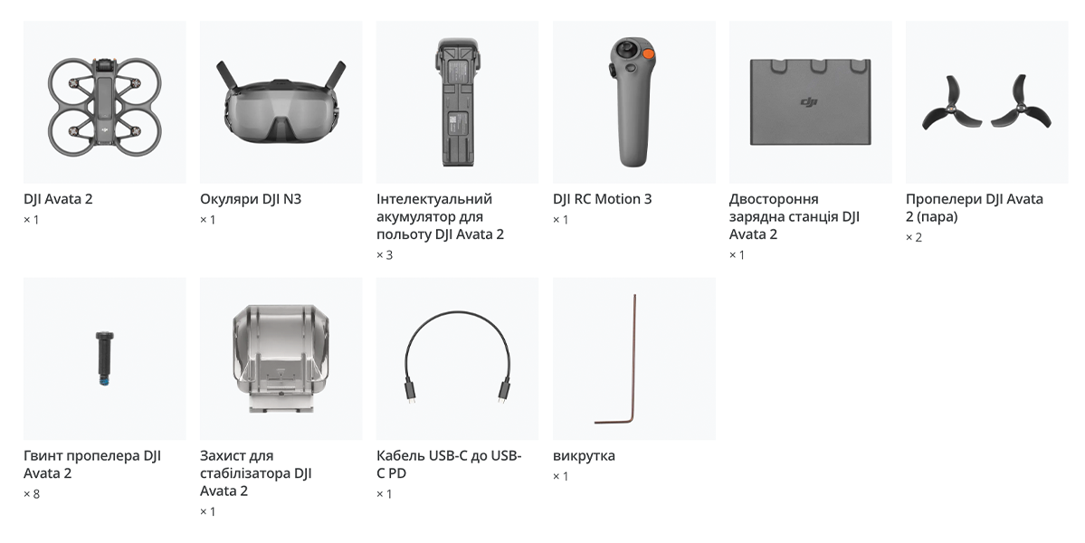 Квадрокоптер DJI Avata 2 Fly Smart Combo [Three Battery] (CP.FP.00000265.01)